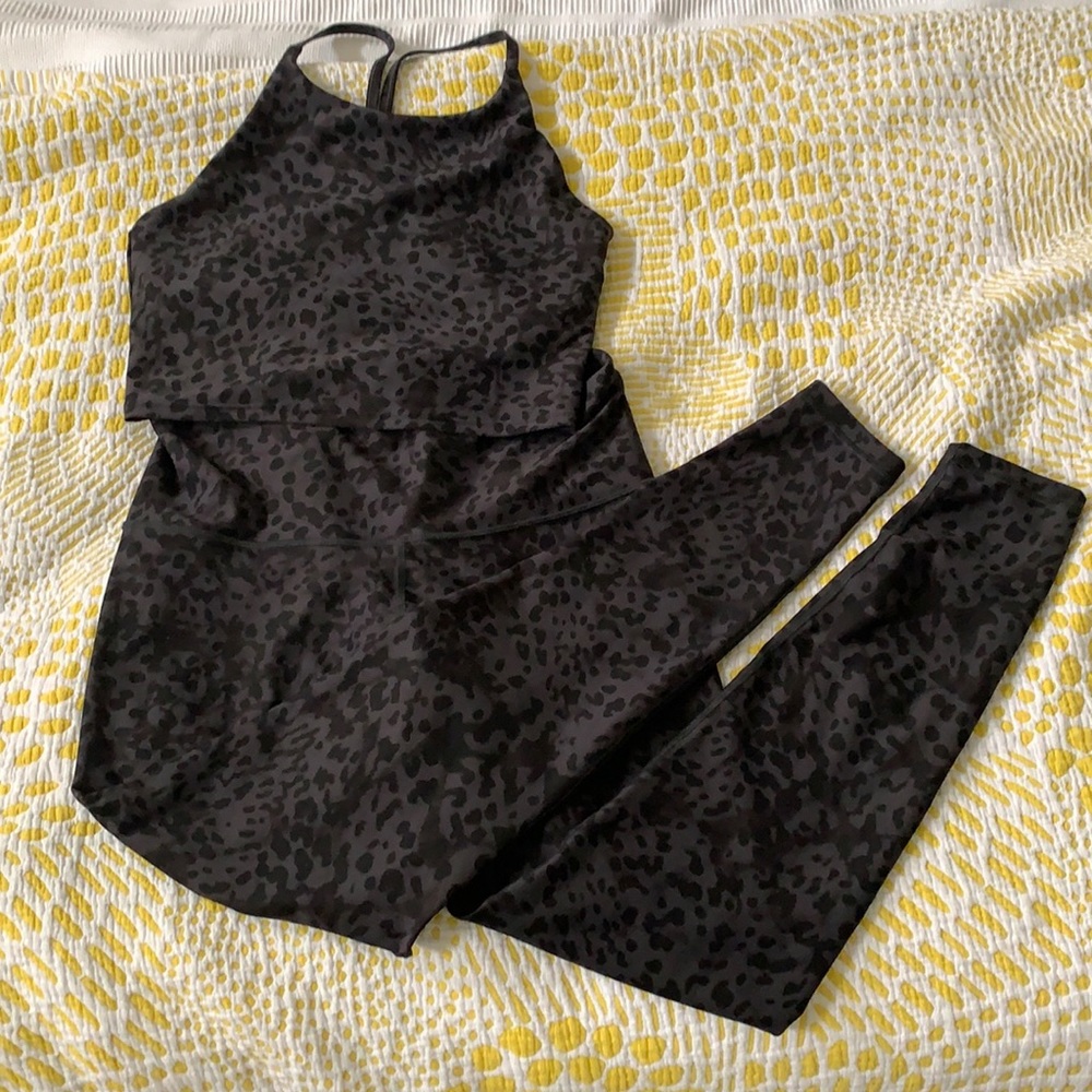 Matching Old Navy Snow Leopard Athleisure